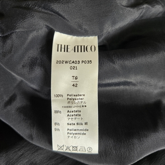 New The Attico Sequined Chiffon Halterneck Mini Dress 42 IT/ 4-6 US / Medium - Picture 17 of 17